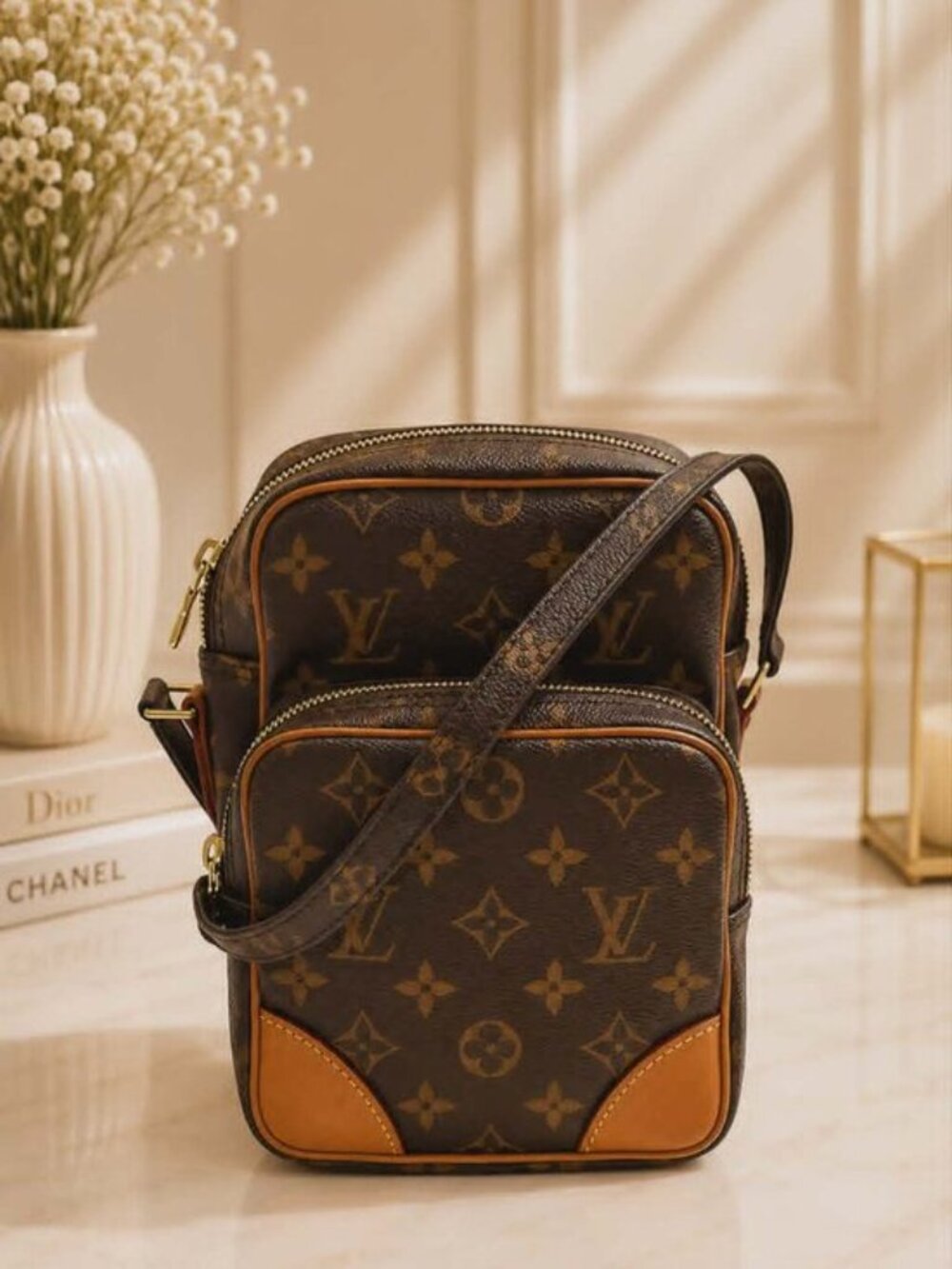 Authentic Louis Vuitton Amazone PM Monogram Crossbody Bag Vintage - Picture 1 of 16
